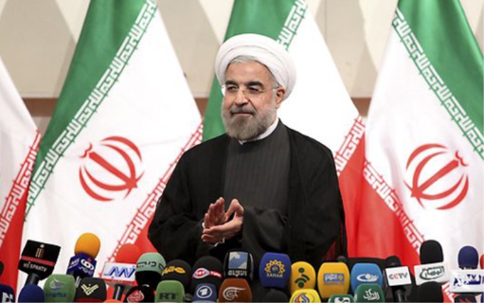 Tổng thống Iran Hassan Rouhani (ảnh: Patdollard)